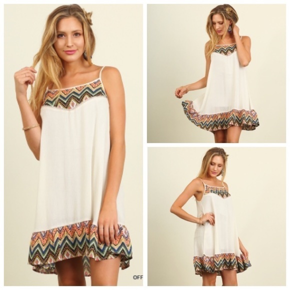 Spaghetti Strap A-Line Dress - Picture 1 of 2